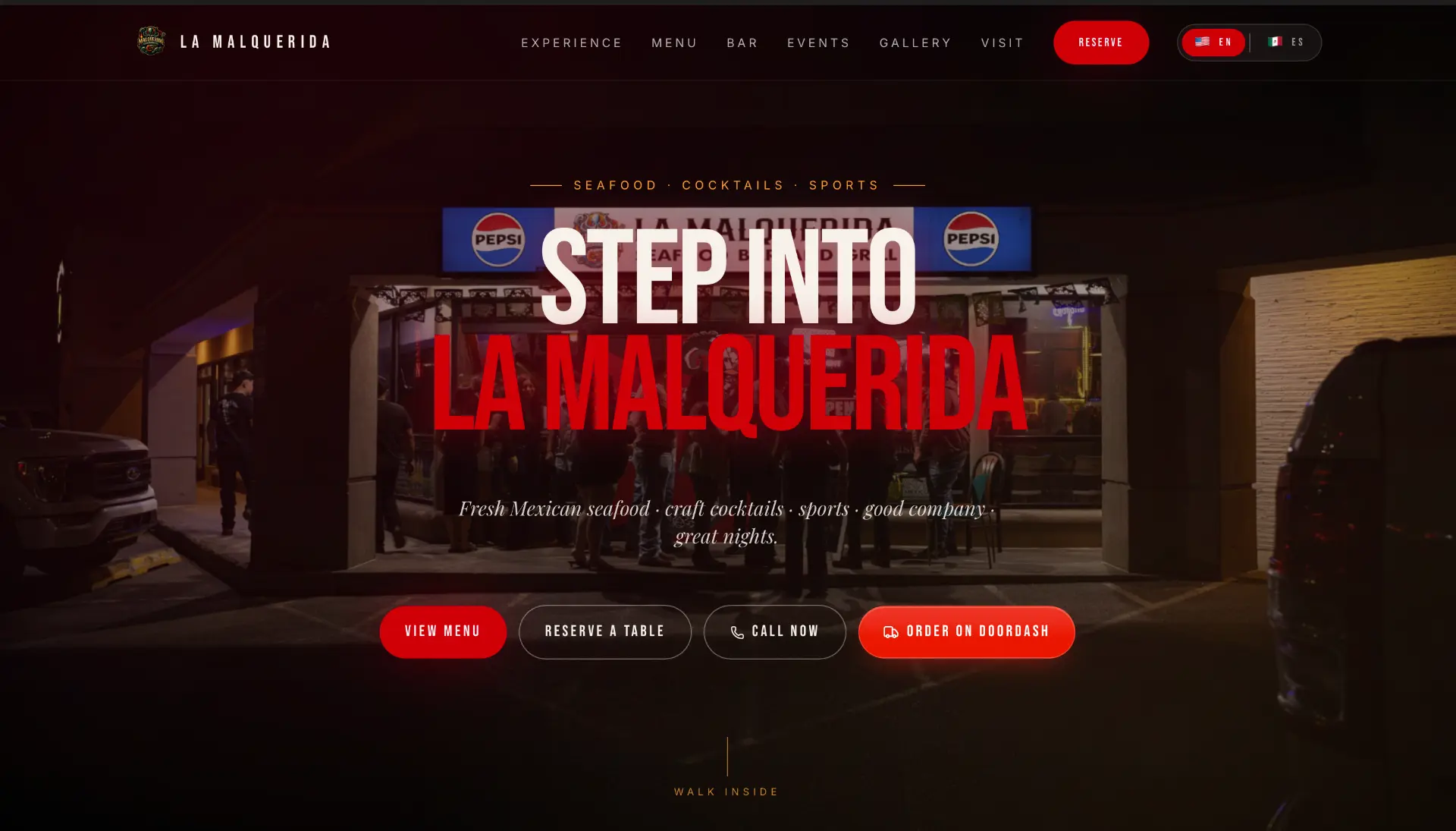Website preview: La Malquerida