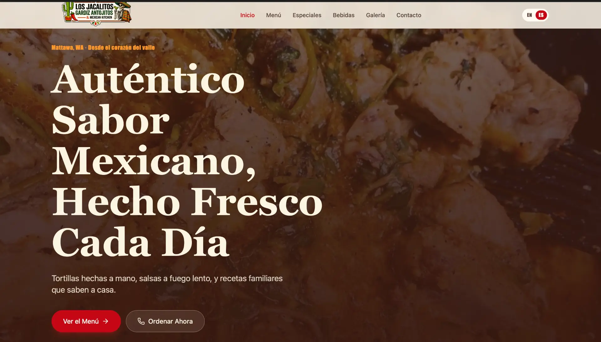 Website preview: Los Jacalitos